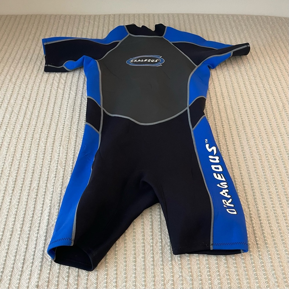 Orageous Blue and Black Swim Rashguard - Wet Suit - Size: XL